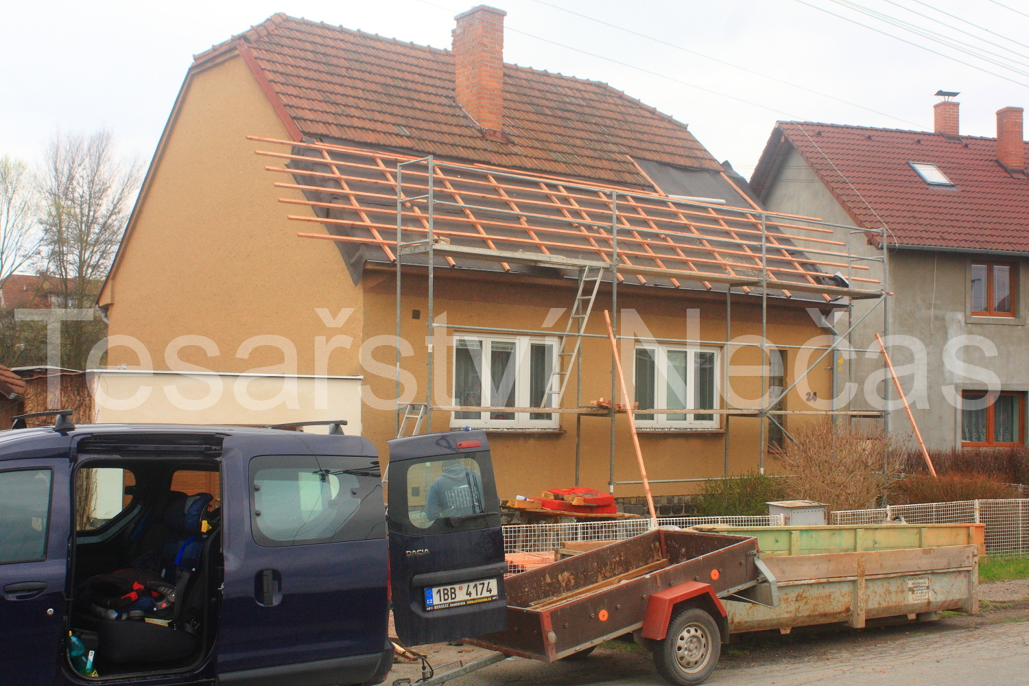 Rekonstrukce střechy Letovice Třebětín 2/4