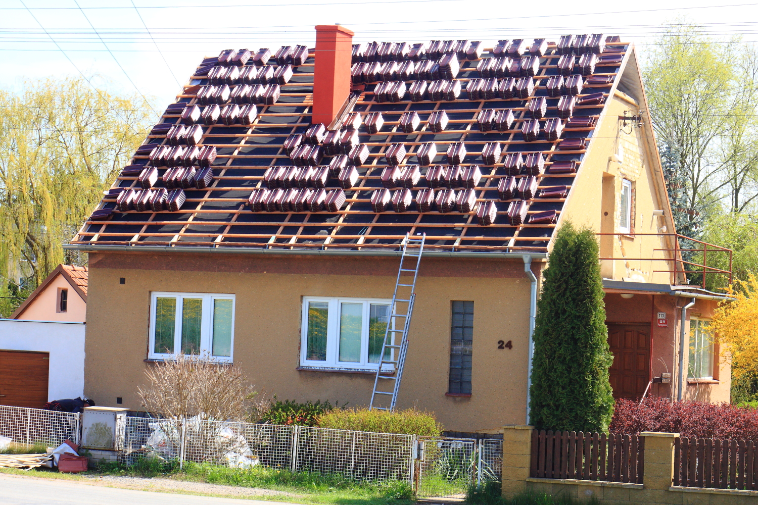 Rekonstrukce střechy Letovice Třebětín 2/6